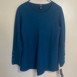NWT Alfani Ocean Teal Sweater Size 0X